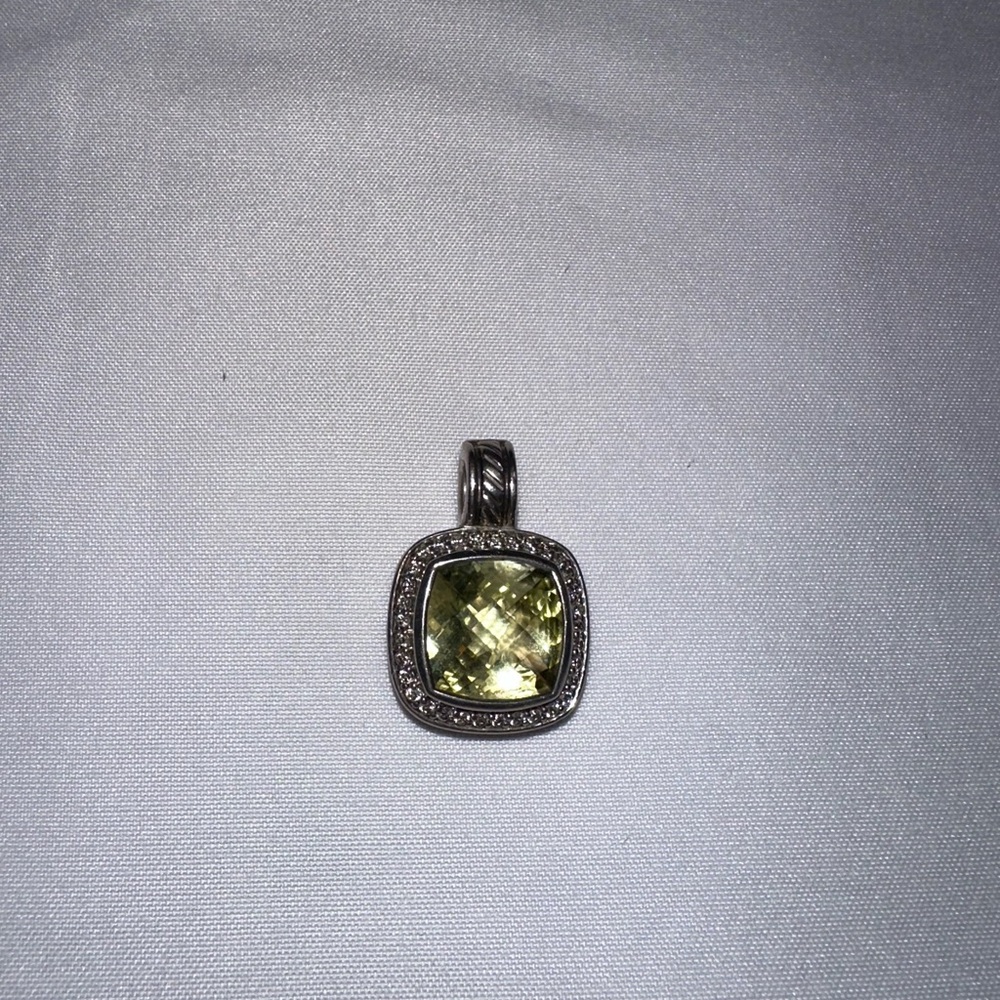 David Yurman 11mm Lemon Citrine Diamond Enhancer